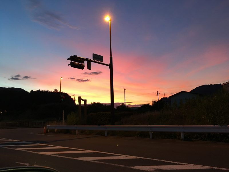 綺麗な夕陽